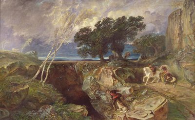Golfen, landskap av Paul Huet