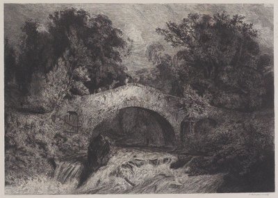 En bro i Auvergne av Paul Huet