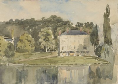 Utsikt över slottet i Folembray, ca. 1831. av Paul Huet