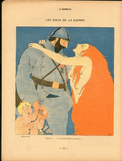 La Baionnette, satirisk i färger av Paul Iribe