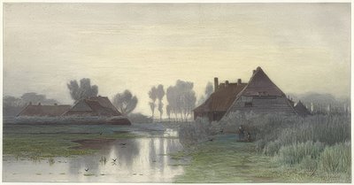 Bondgårdar i morgondimman. 1838-1903 av Paul Joseph Constantin Gabriel