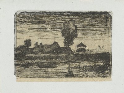 Landskap med höstack av Paul Joseph Constantin Gabriel