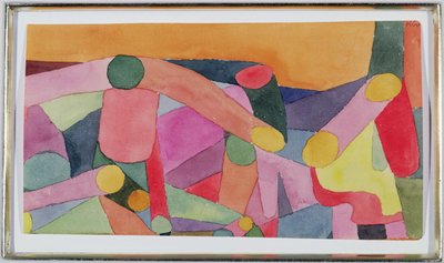 (Utan titel) Färgkomposition, ca 1914 (akvarell och penna på papper) av Paul Klee