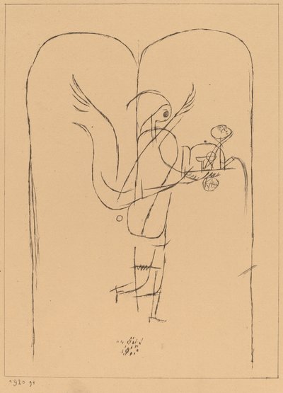 Ett geni serverar en liten frukost av Paul Klee