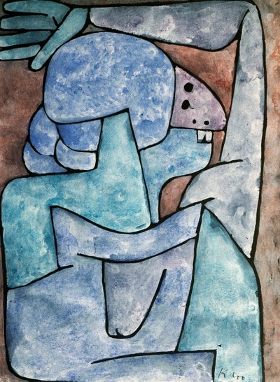 En dam-förtalare av Paul Klee