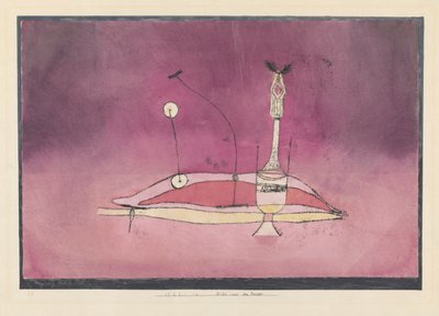 En bild från boudoiren, 1922. av Paul Klee