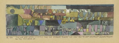 Åh, hur min smärta förvärras ytterligare när du inte ens förlåter dig att misstänka mitt hjärtas känslor av Paul Klee