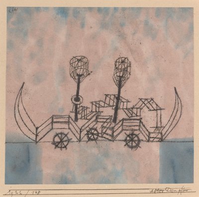 Gammal ångbåt av Paul Klee