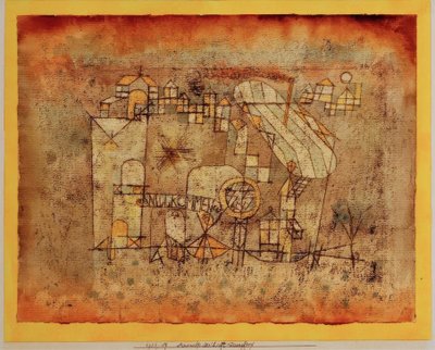 Luftångarens ankomst av Paul Klee