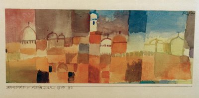 Utsikt över Kairuan av Paul Klee