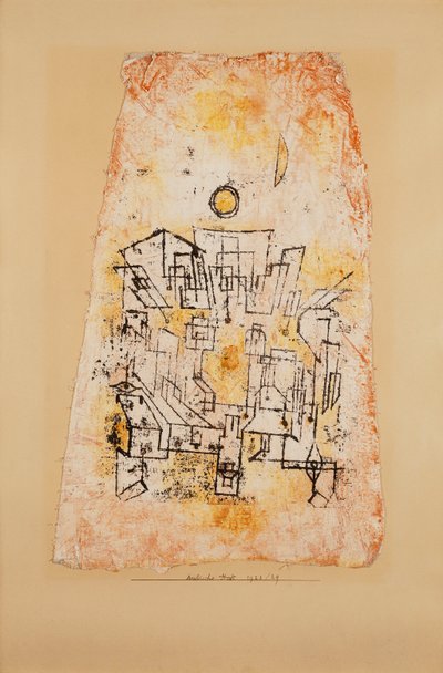 Arabian City; arabisk stad av Paul Klee