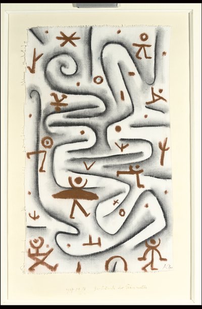 Område med högt humör; Gelande des Ubermutes av Paul Klee