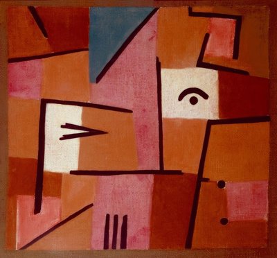 Utsikt från röd färg av Paul Klee