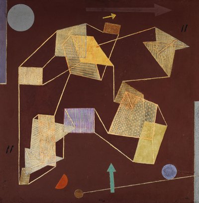 flytkraft och förskjutning (svävande); Lyft och stig (glidning) av Paul Klee