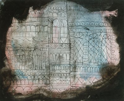 Brinnande slott av Paul Klee