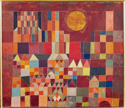 Slott och sol (målning på duk) av Paul Klee