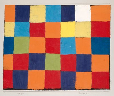 Färgtabell Qu 1, 1930. av Paul Klee