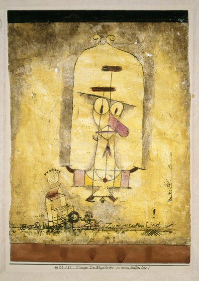 Dansa ditt monster till min mjuka sång!, 1922. av Paul Klee