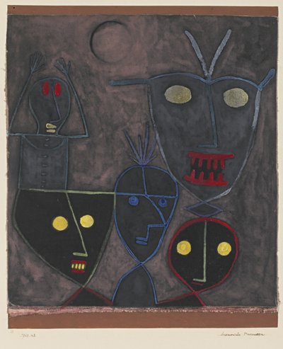 Demoniska dockor, 1929 av Paul Klee