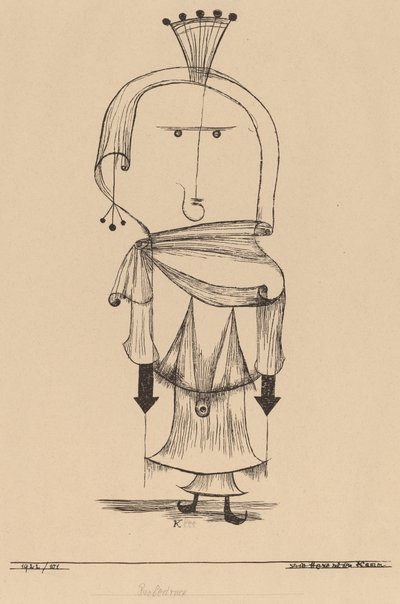 Häxan med en kam av Paul Klee