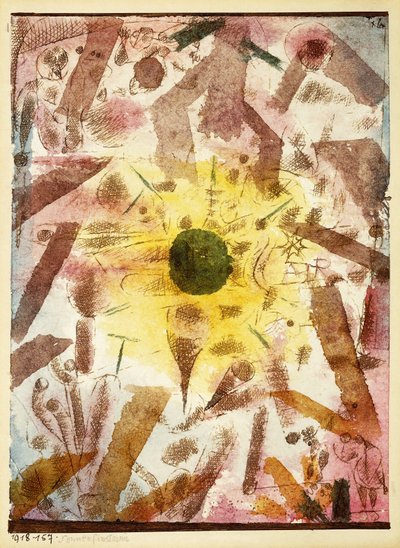 förmörkelse; solförmörkelse av Paul Klee