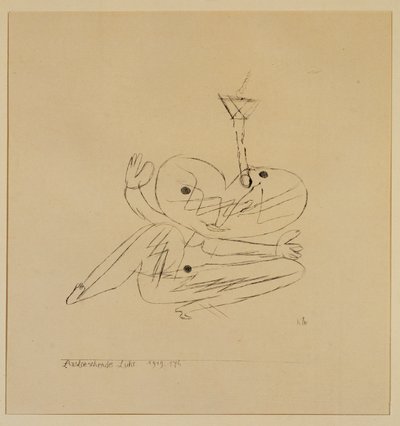 Släckningslampa (gravyr) av Paul Klee
