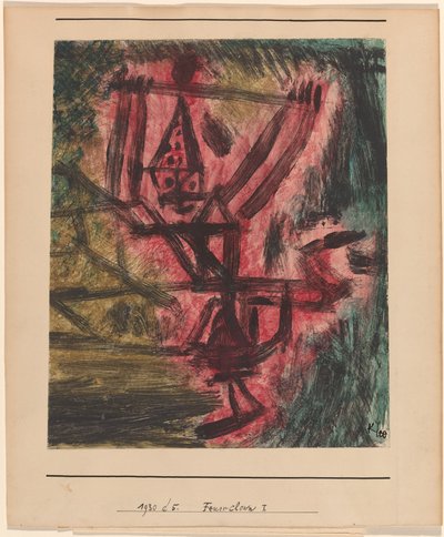 Feuer Clown I (Fire Clown) av Paul Klee