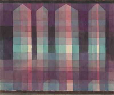 Fyra torn, 1923. av Paul Klee