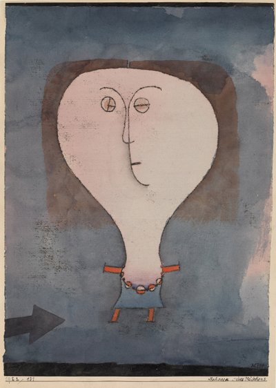 Skräck för en flicka, 1922. av Paul Klee