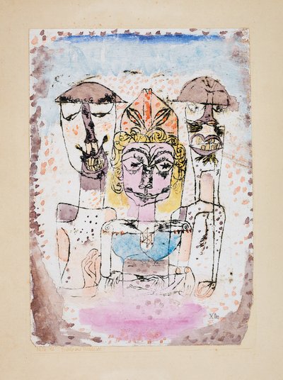 Grek och barbarer, 1920. av Paul Klee