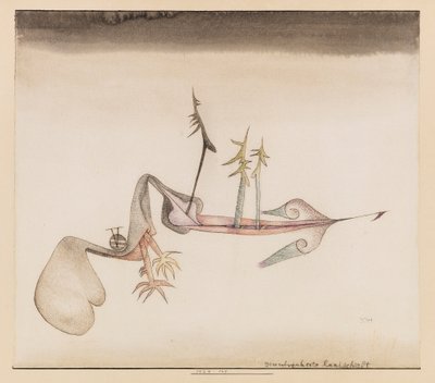 Ground Bewitched Landscape, 1924. av Paul Klee