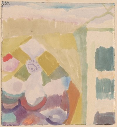 Interiör med klockan av Paul Klee