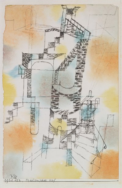 italiensk innergård av Paul Klee
