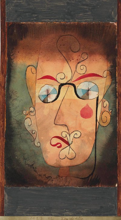 Konstig gammal komisk gammal kvinna, 1923. av Paul Klee