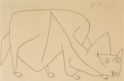 lurande katt; katt lurar av Paul Klee