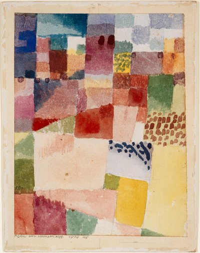 Motiv från Hamammet, 1914. av Paul Klee
