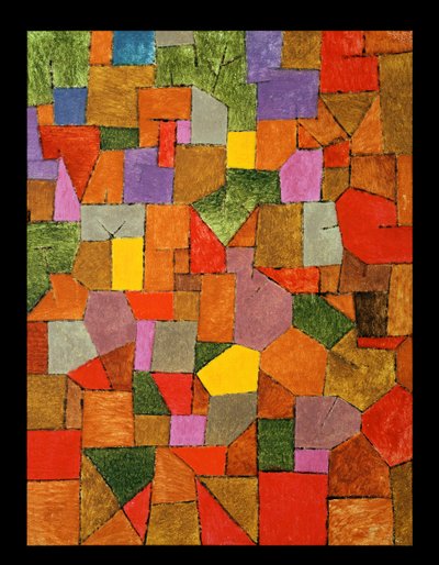 Bergsby (höst) 1934 av Paul Klee