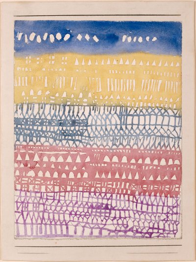 Översikt över Gamla stan, 1928. av Paul Klee