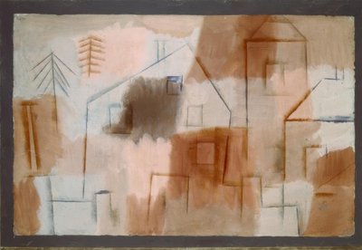 Lägg i blått och orange av Paul Klee
