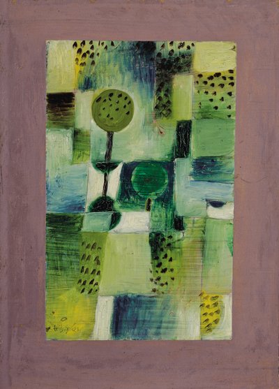 Park i regnet; Parkbild i regnet av Paul Klee