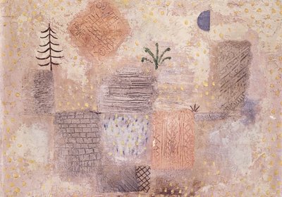 Parkera med den svala Crescent; Park mit dem kuhlen Halbmond av Paul Klee