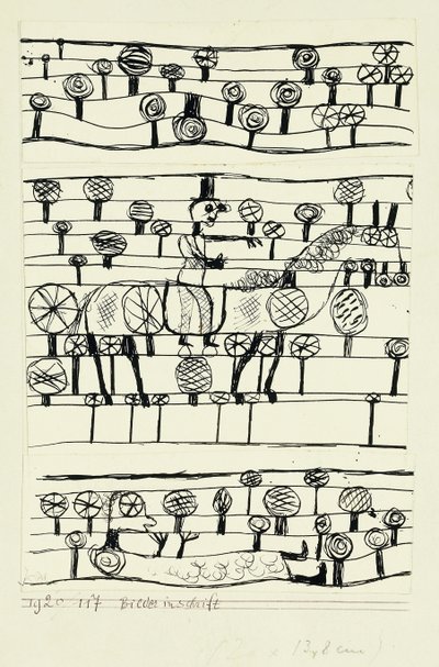 bildgrafik; Bilder inskription av Paul Klee