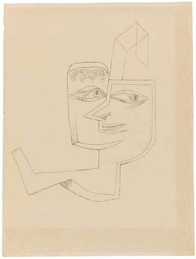 Porträtt av en cool kvinna, 1919. av Paul Klee
