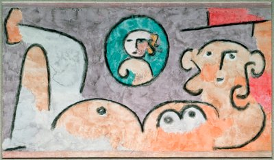 Reflektioner över ättlingarna - Akvarell av Paul Klee