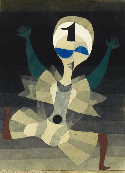 Löpare vid målet, 1921. av Paul Klee