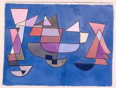 Segelbåtar. 1927, 225 av Paul Klee