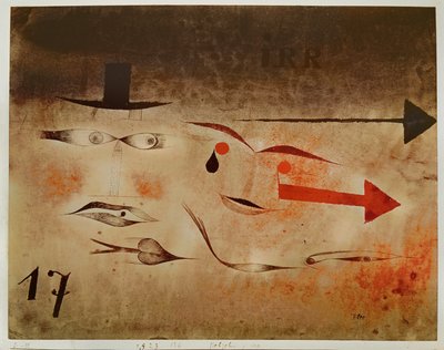 Sjutton, galen av Paul Klee