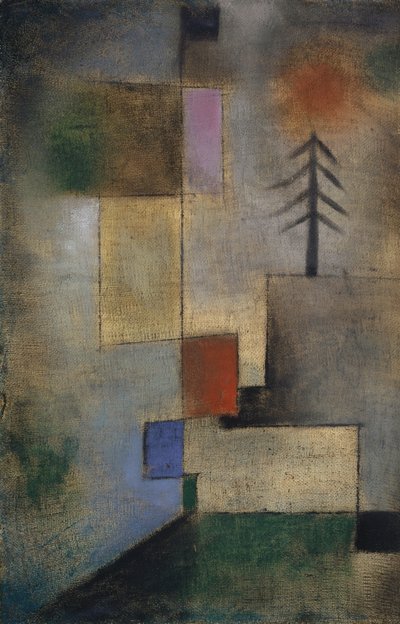 Liten bild av granar av Paul Klee