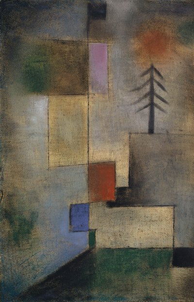 Liten bild av granar, 1922. av Paul Klee
