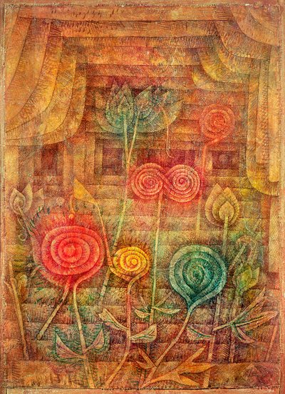 Spiral blommor av Paul Klee